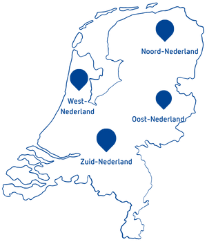 Locaties REISSWOLF Nederland. Noord- Nederland: Scheemda West -Nederland: Wognum Oost- Nederland: Hengelo Zuid- Nederland: Oss